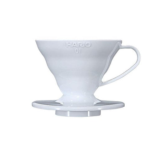 Hario, Hario V60 01 (1 Cup) Plastic Coffee Dripper - White, Redber Coffee