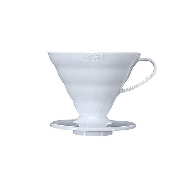 Hario, Hario V60 02 (2 Cups) Plastic Coffee Dripper - White, Redber Coffee