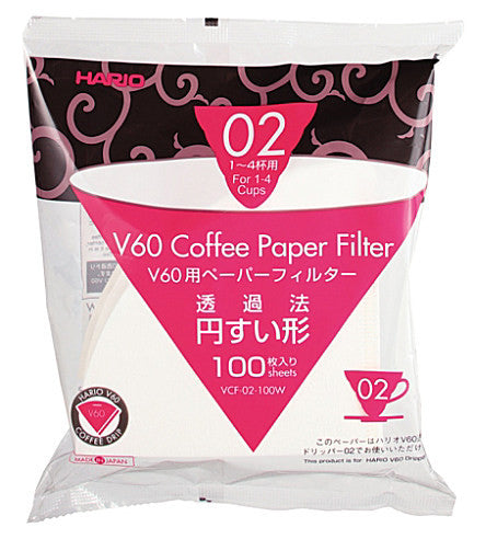 Hario, Hario V60 02 (2 Cups) Coffee Paper Filters 100 pcs, Redber Coffee