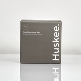 Huskee, Huskee 3oz Espresso Coffee and Saucers Set of 2 - Natural, Redber Coffee