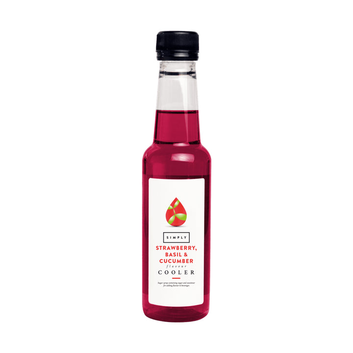 IBC, Simply Syrup 250ml Cooler - Strawberry, Basil & Cucumber, Redber Coffee