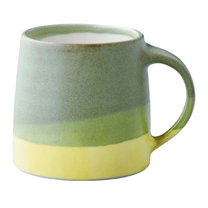 Kinto, Kinto 11.5oz Porcelain Mug - Moss Green & Yellow, Redber Coffee