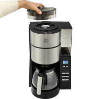 Melitta, Melitta AromaFresh Grind & Brew Filter Coffee Machine (with Detachable Tank), Redber Coffee