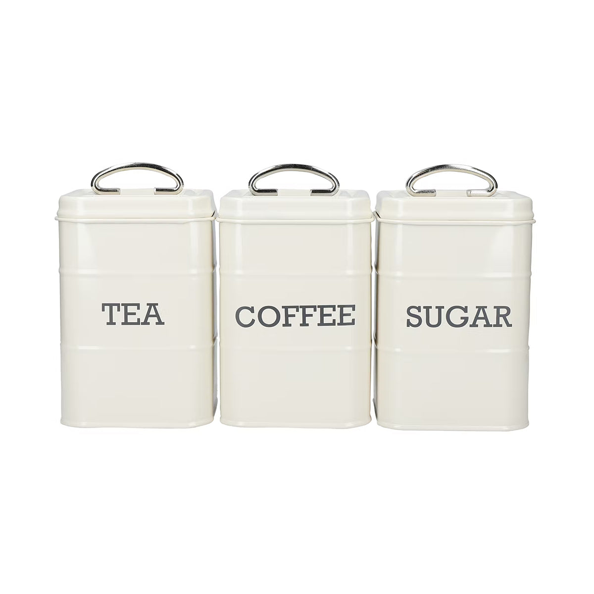 KitchenCraft, KitchenCraft Living Nostalgia Tea, Coffee & Sugar Canisters - Antique Cream, Redber Coffee