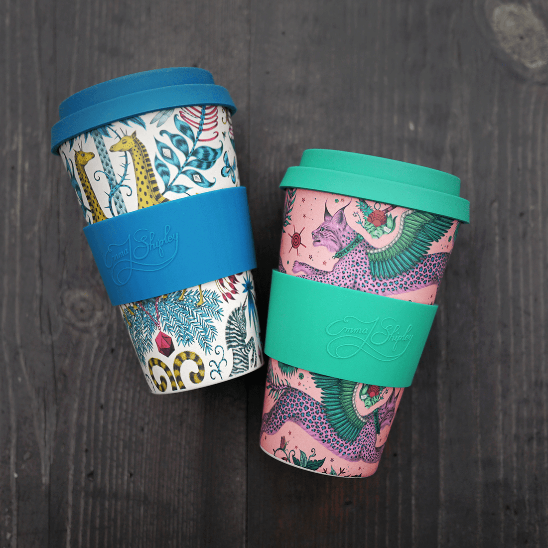 Ecoffee, Ecoffee Cup Reusable Bamboo Travel Cup 0.4l / 14 oz. - Emma J. Shipley: Kruger, Redber Coffee