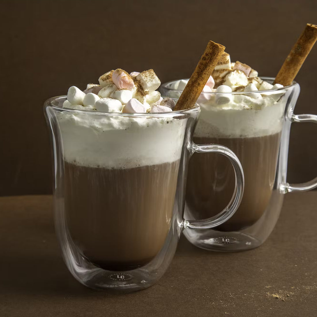 La Cafetière, La Cafetière Double Walled Hot Chocolate Mug 2 Cup Set, Redber Coffee