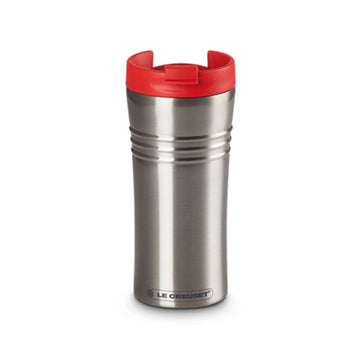 Le Creuset, Le Creuset Stainless Steel Travel Mug - Cerise, Redber Coffee