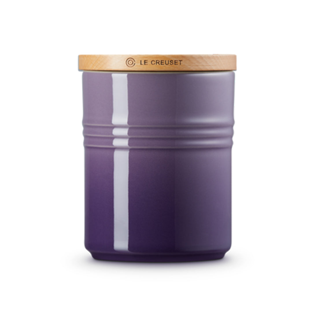 Le Creuset, Le Creuset Stoneware Medium Storage Jar with Wooden Lid - Ultra Violet, Redber Coffee