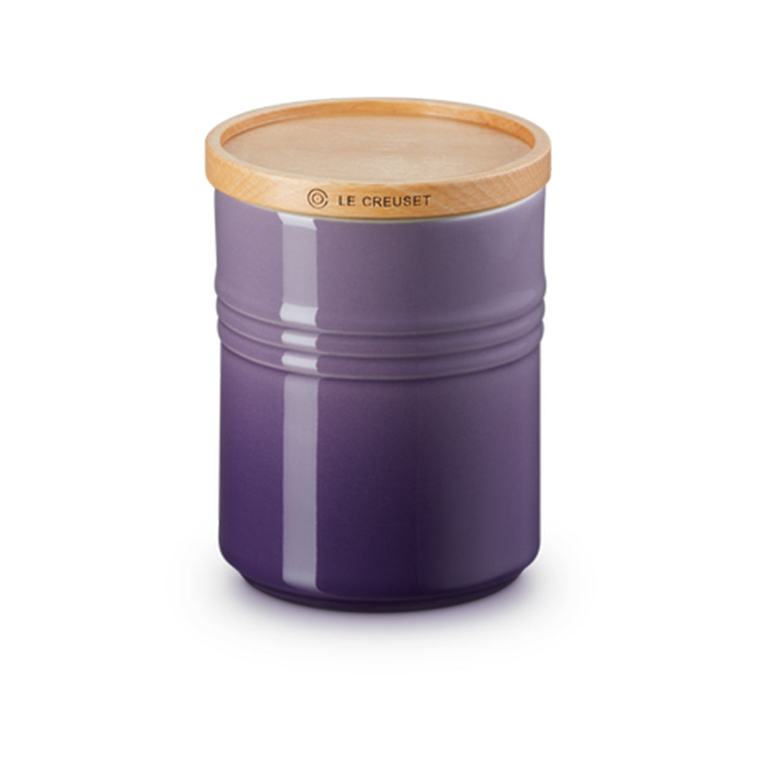 Le Creuset, Le Creuset Stoneware Medium Storage Jar with Wooden Lid - Ultra Violet, Redber Coffee