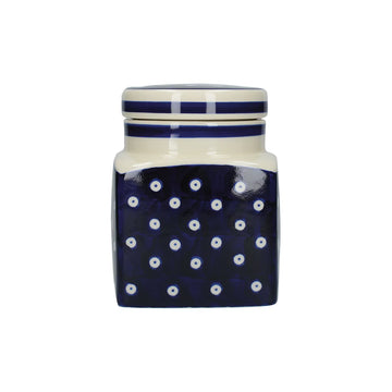 London Pottery, London Pottery Ceramic Canister - Blue and White Circle, Redber Coffee