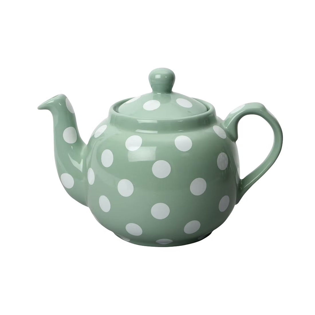 London Pottery, London Pottery Farmhouse 4 Cup Teapot - Green With White Spots, Redber Coffee