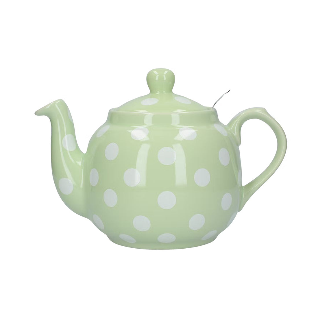 London Pottery, London Pottery Farmhouse 4 Cup Teapot - Peppermint with White Spots, Redber Coffee