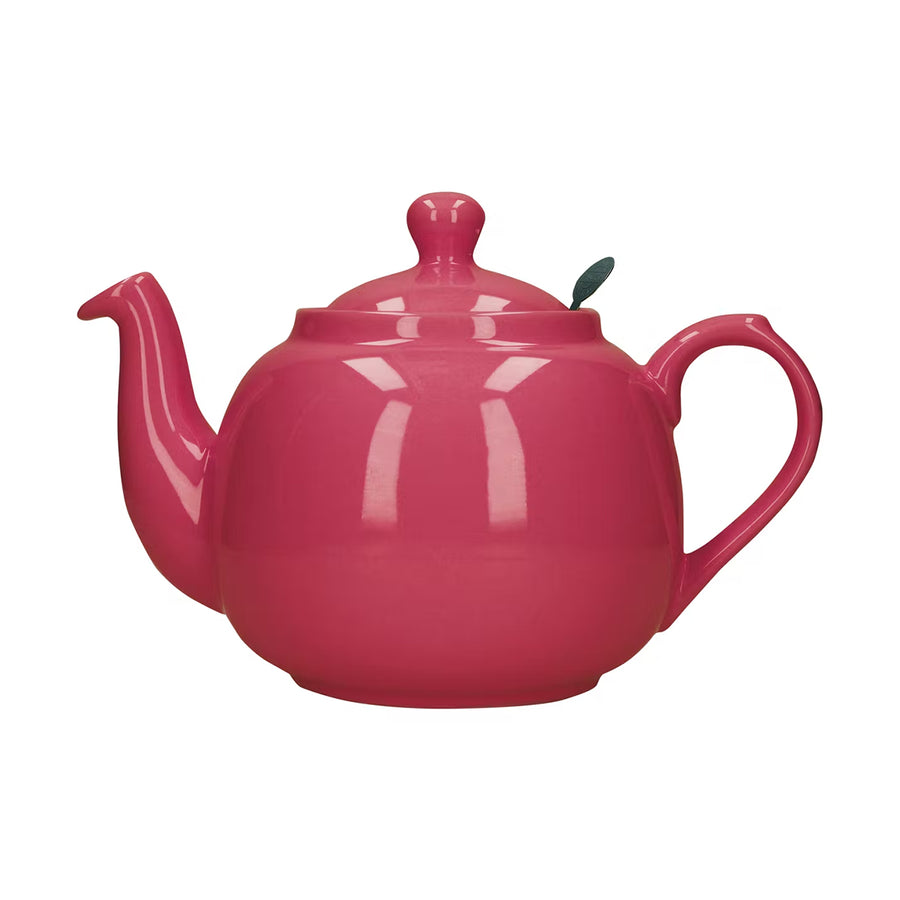 London Pottery, London Pottery Farmhouse 4 Cup Teapot - Pink, Redber Coffee