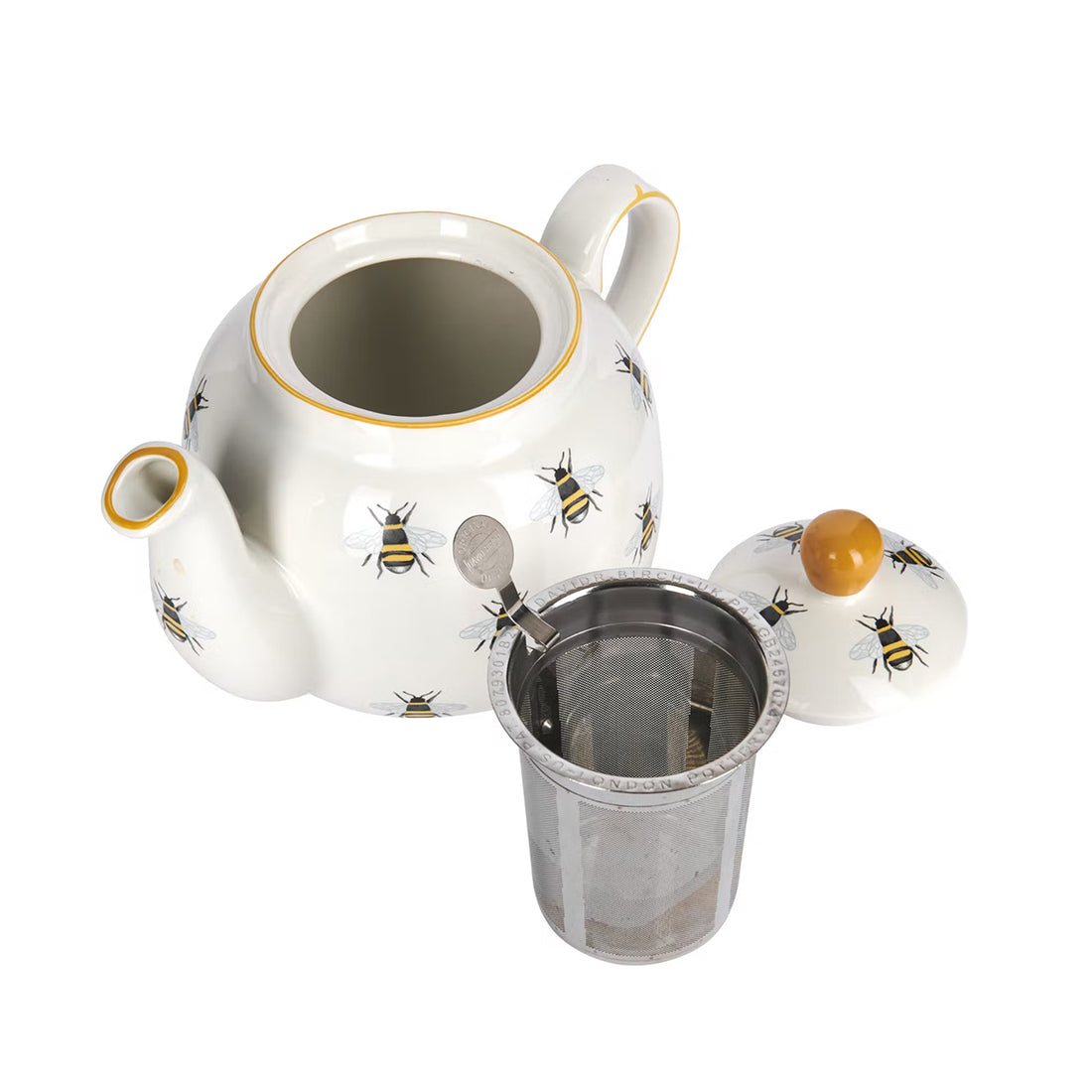London Pottery, London Pottery Farmhouse 4 Cup Teapot and Infuser - Bee, Redber Coffee