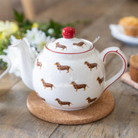 London Pottery, London Pottery Farmhouse 4 Cup Teapot and Infuser - Dog, Redber Coffee