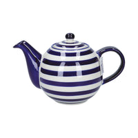 London Pottery, London Pottery Globe 4 Cup Teapot - Blue Bands, Redber Coffee