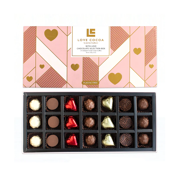 Love Cocoa, Love Cocoa With Love Valentine's Chocolate Truffle Selection Box, Redber Coffee