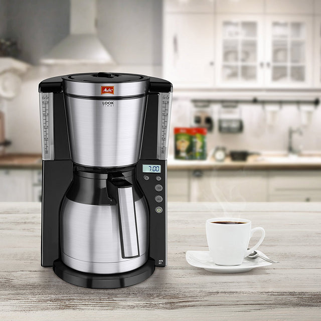 Melitta, Melitta Look IV Therm Timer Filter Coffee Maker (Black), Redber Coffee