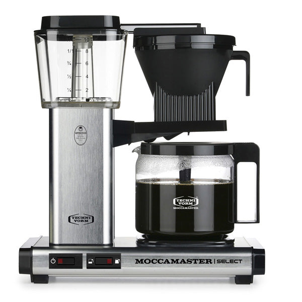 Moccamaster, Moccamaster KBG Select Filter Coffee Machine 53810 - Brushed, Redber Coffee