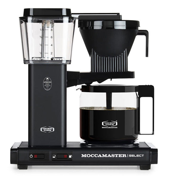 Moccamaster, Moccamaster KBG Select Filter Coffee Machine 53814 - Matt Black, Redber Coffee