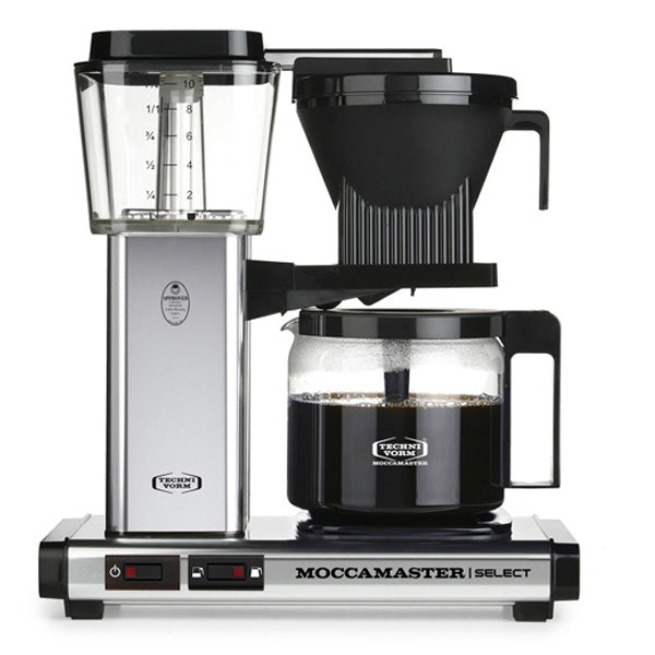 Moccamaster, Moccamaster KBG Select Filter Coffee Machine 53801 - Polished Silver, Redber Coffee