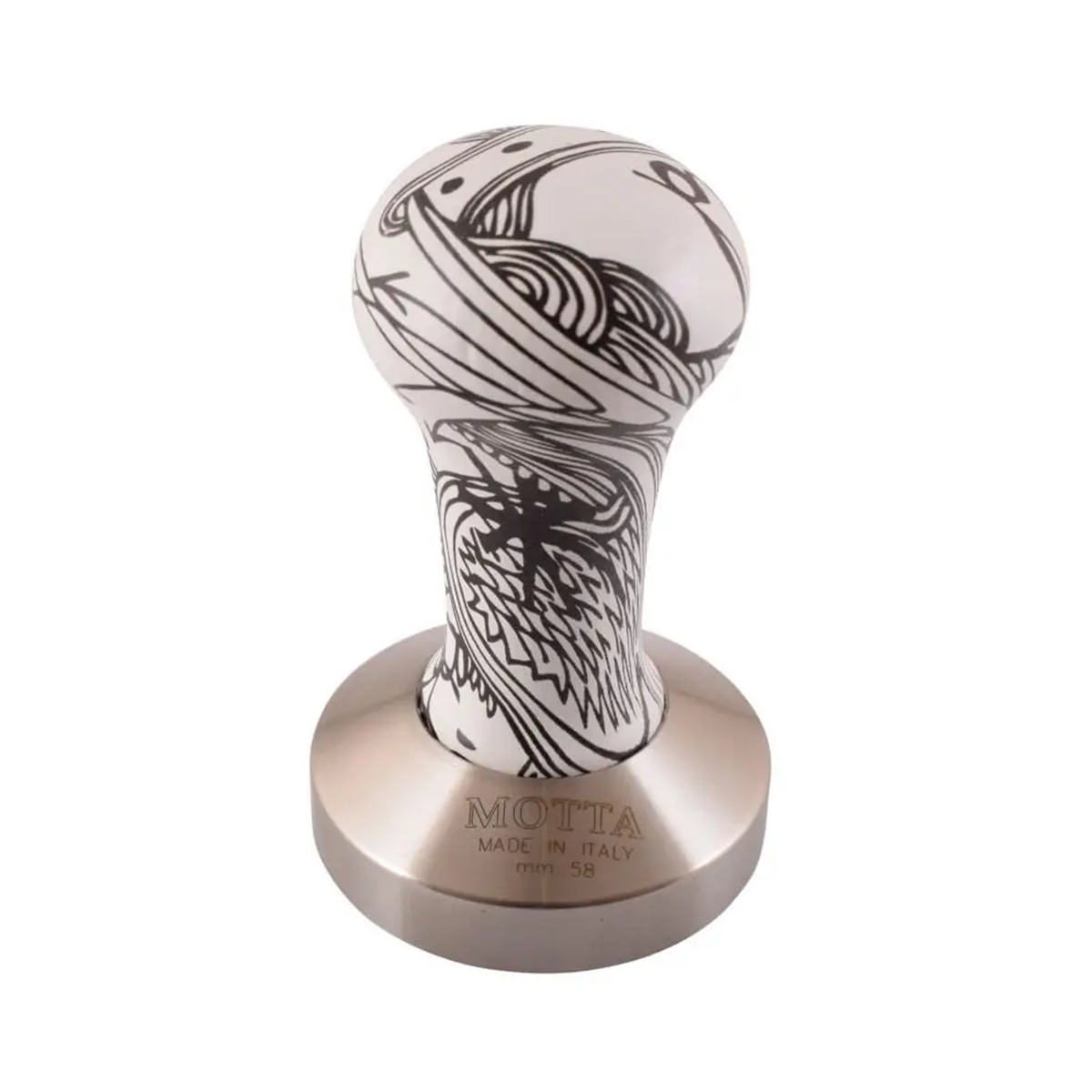 Redber, Motta Tamper Plain Base Black & White Design 58mm, Redber Coffee