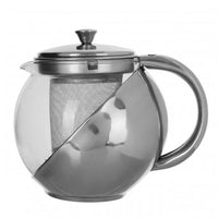 Premier Housewares, Premier Housewares Stainless Steel Teapot with Infuser 650ml, Redber Coffee