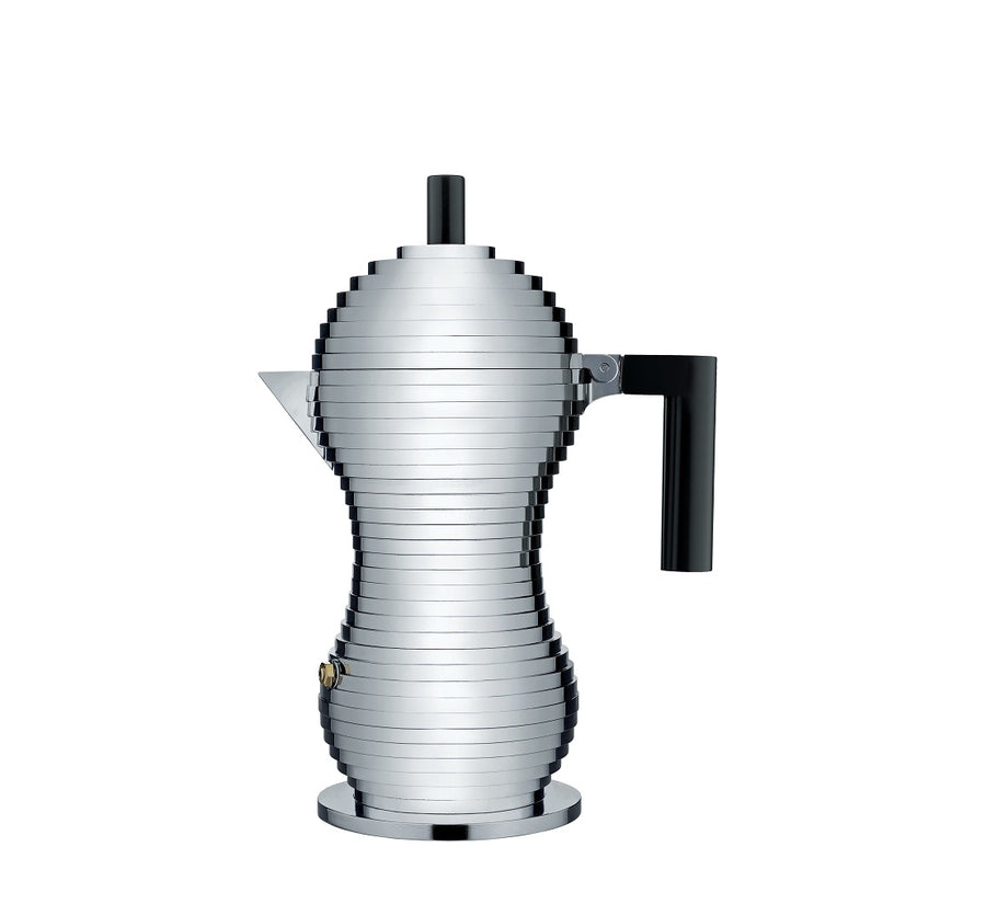Alessi, Alessi Pulcina 3-cup Stovetop by Michele De Lucchi - Black, Redber Coffee