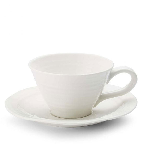 Sophie Conran, Sophie Conran Tea Cup & Saucer - White, Redber Coffee