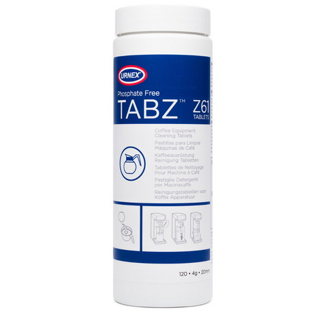 Urnex, Urnex Tabz Z61 (Phosphate Free ) Coffee Equipment Cleaning Tablets - 120 Tablets, Redber Coffee