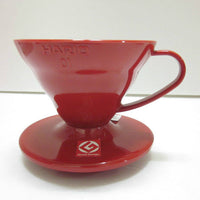 Hario, Hario V60 01 (1 Cup) Plastic Coffee Dripper - Red, Redber Coffee