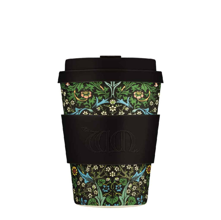 Ecoffee, Ecoffee Cup Reusable William Morris Bamboo Travel Cup 0.34l / 12 oz. - Blackthorn, Redber Coffee