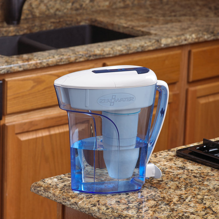ZeroWater, ZeroWater 12-Cup 2.8L Water Filter Jug - Blue ZD-012RP, Redber Coffee