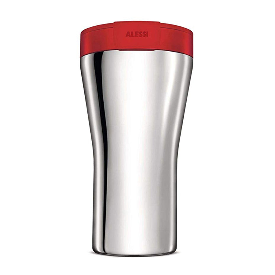 Alessi, Alessi CAFFA Stainless Steel Travel Mug - Red, Redber Coffee