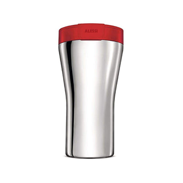 Alessi, Alessi CAFFA Stainless Steel Travel Mug - Red, Redber Coffee