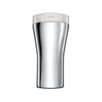 Alessi, Alessi CAFFA Stainless Steel Travel Mug - White, Redber Coffee