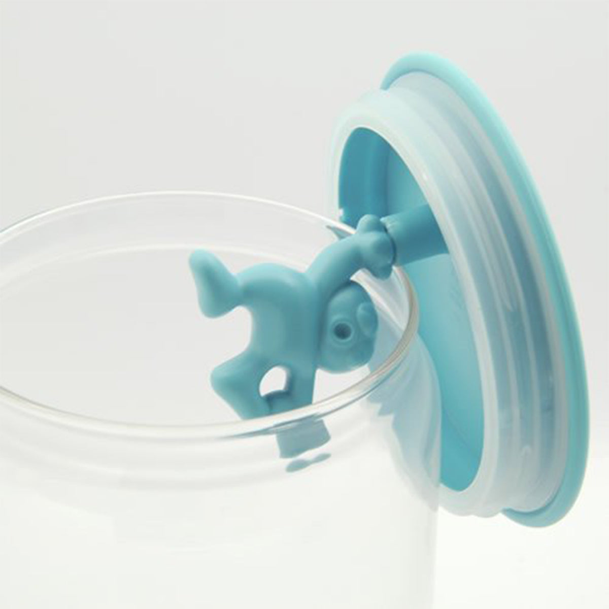 Alessi Gianni Glass Storage Jar, 140 cl - Blue | Redber Coffee