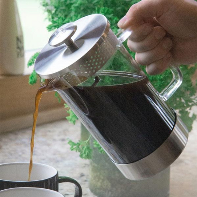 Barista & Co., Barista & Co. Core Coffee Press - Steel (8 Cup / 3 Mug / 1L), Redber Coffee