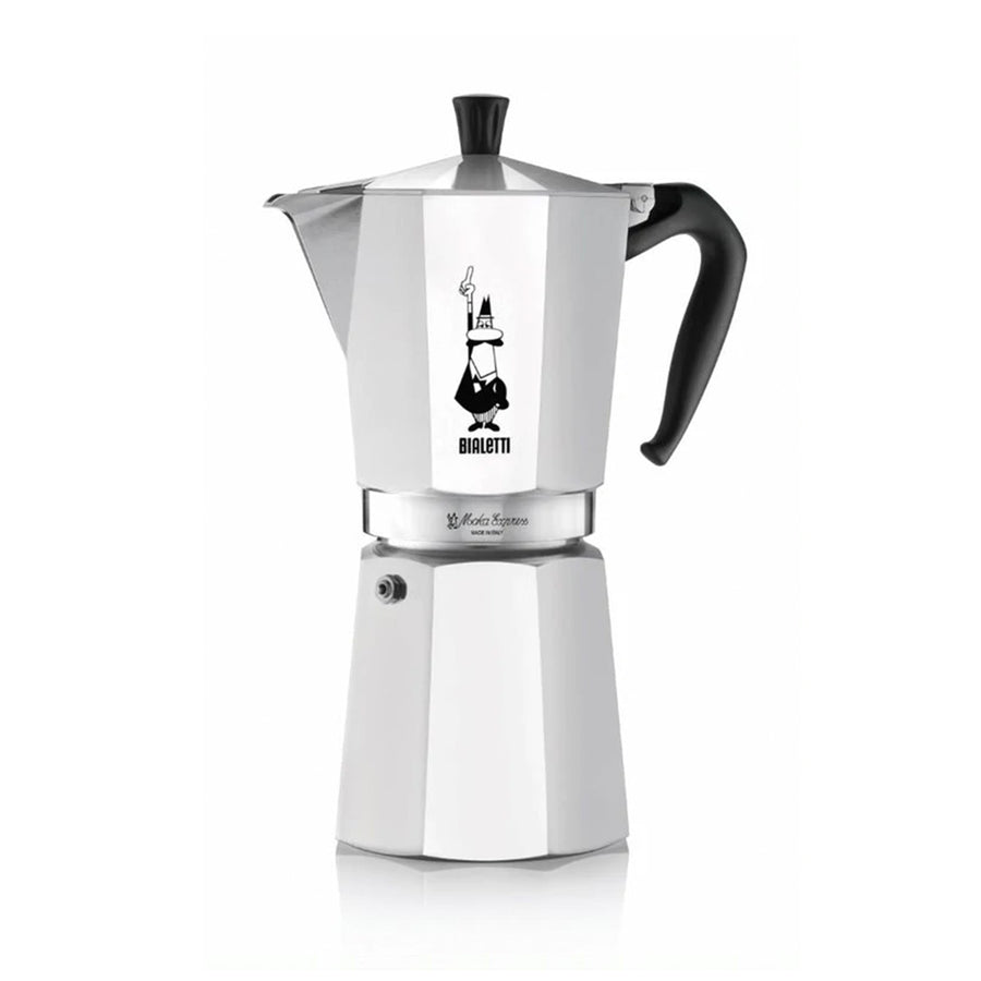 Bialetti, Bialetti Moka Express Aluminium Stovetop Coffee Maker (12 Cup), Redber Coffee