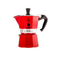 Bialetti, Bialetti Moka Express Aluminium Stovetop Coffee Maker (3 Cup) - Red, Redber Coffee