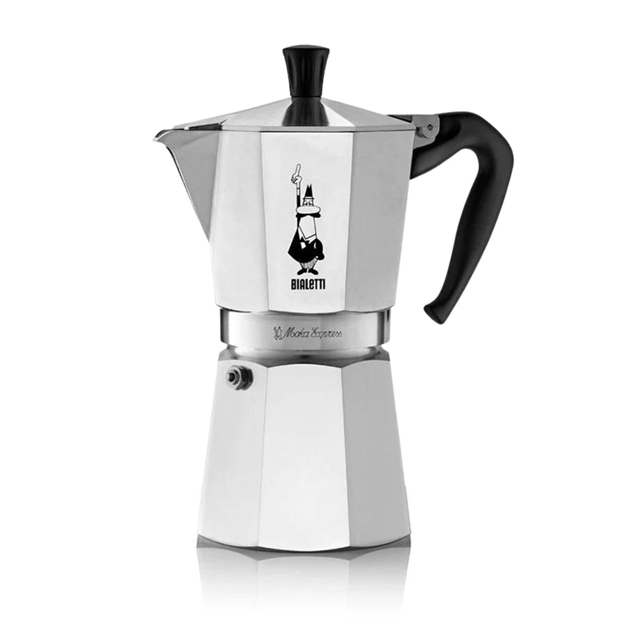 Bialetti, Bialetti Moka Express Aluminium Stovetop Coffee Maker (9 Cup), Redber Coffee