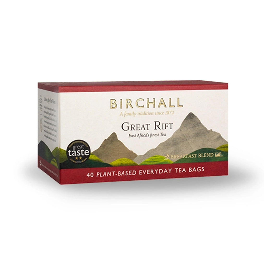 Birchall, Birchall Plant-Based Everyday Tea Bags 40pcs - Great Rift Breakfast Blend, Redber Coffee