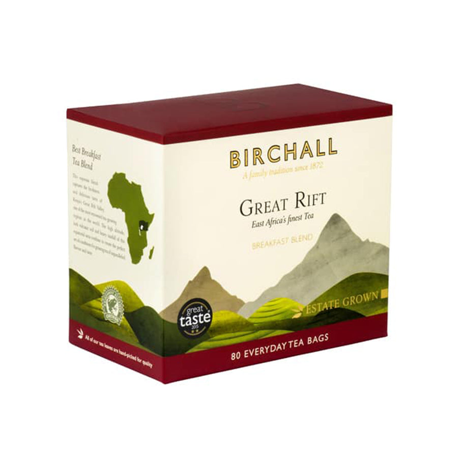 Birchall, Birchall Plant-based Everyday Tea Bags 80pcs - Great Rift Breakfast Blend, Redber Coffee