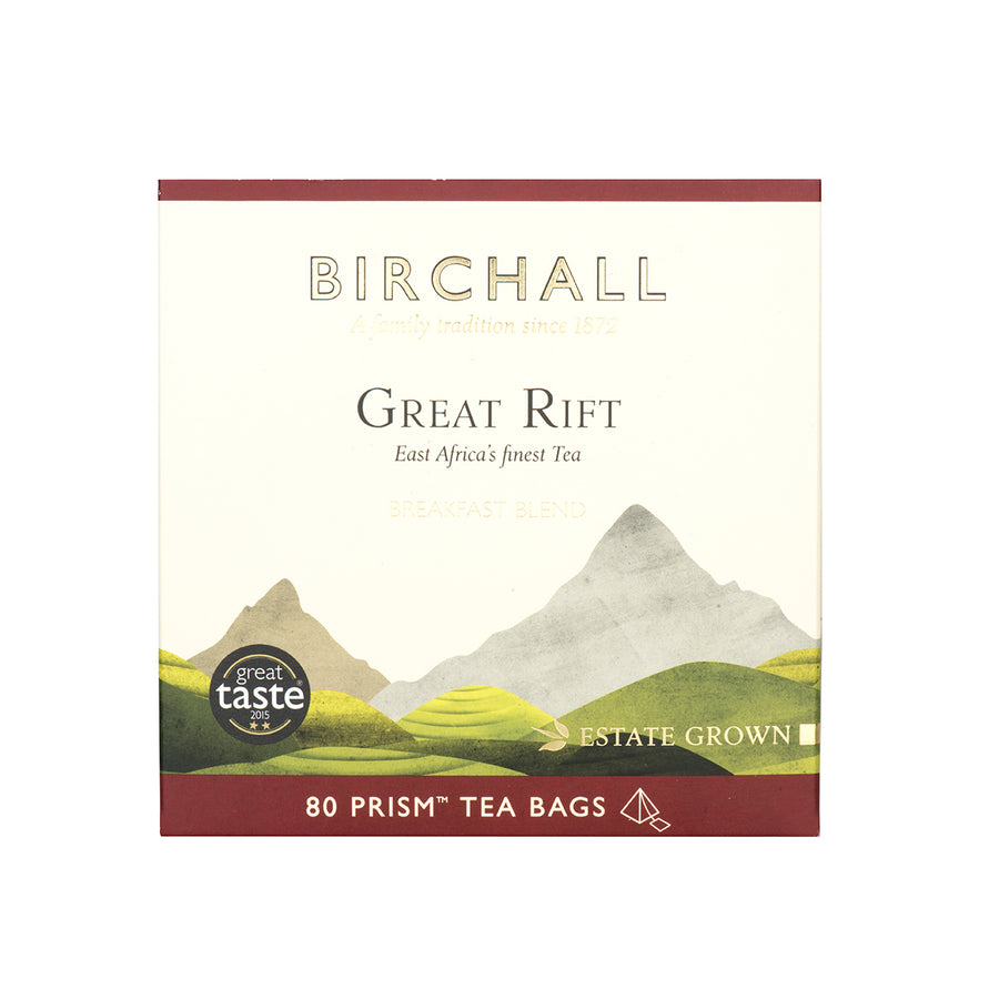 Birchall, Birchall Plant-Based Prism Tea Bags 80pcs - Great Rift Breakfast Blend, Redber Coffee