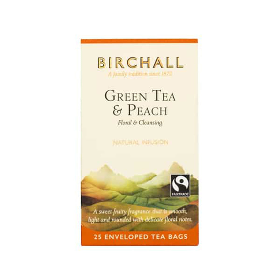 Birchall, Birchall Enveloped Tea Bags 25pcs - Green Tea & Peach, Redber Coffee