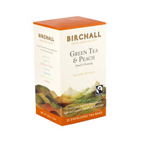 Birchall, Birchall Enveloped Tea Bags 25pcs - Green Tea & Peach, Redber Coffee