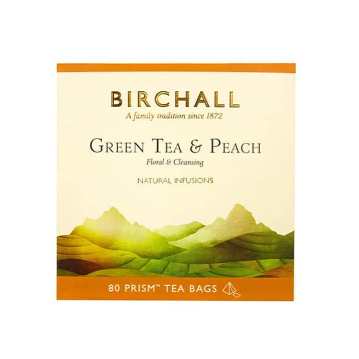 Birchall, Birchall Plant-Based Prism Tea Bags 80pcs - Green Tea & Peach, Redber Coffee