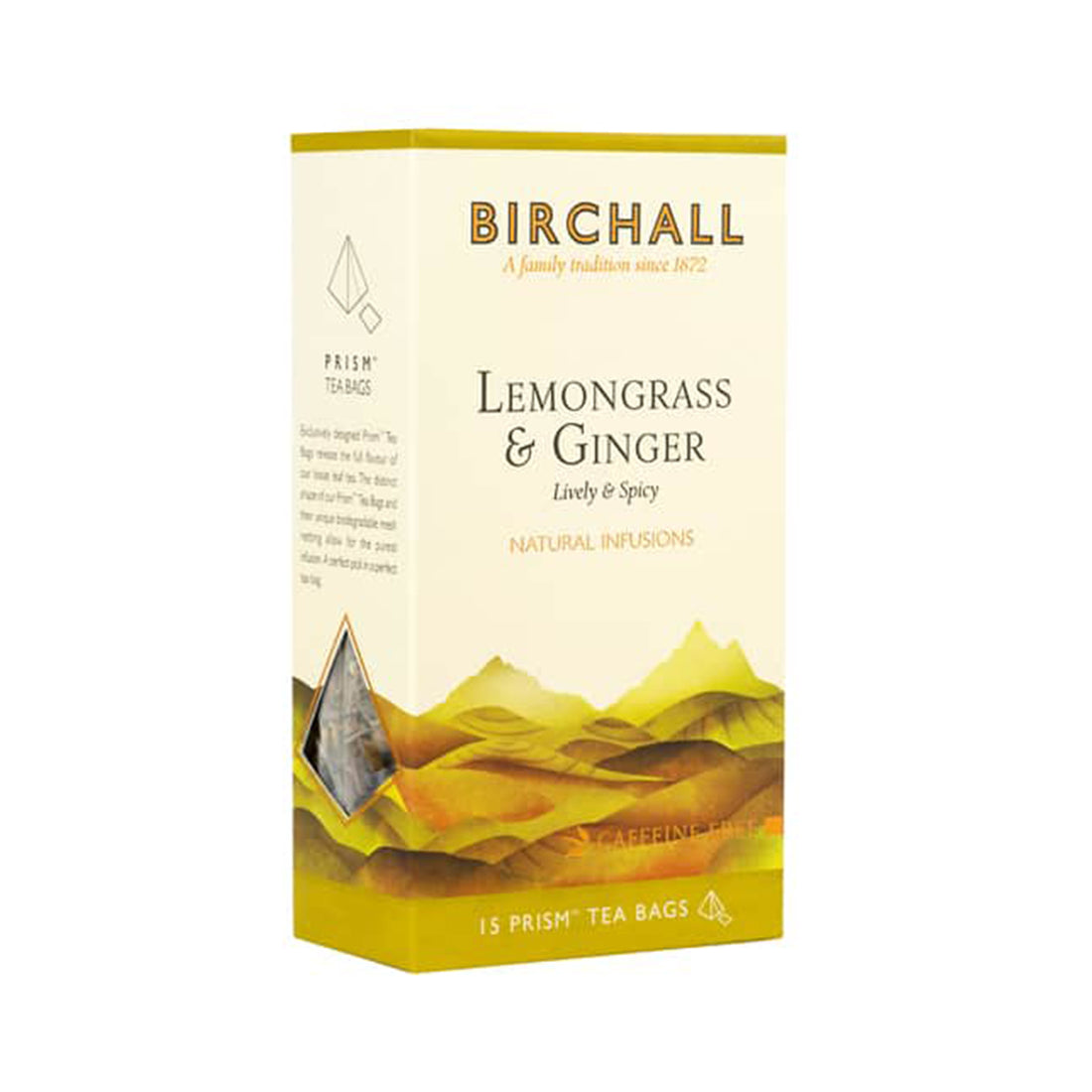 Birchall, Birchall Plant-Based Prism Tea Bags 15pcs - Lemongrass & Ginger, Redber Coffee