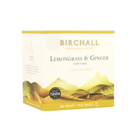 Birchall, Birchall Plant-Based Prism Tea Bags 80pcs - Lemongrass & Ginger, Redber Coffee