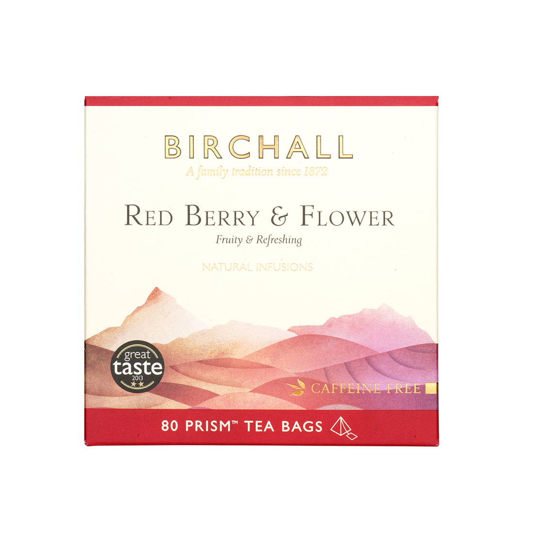 Birchall, Birchall Plant-Based Prism Tea Bags 80pcs - Red Berry & Flower, Redber Coffee
